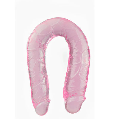 15in Double Ended Honey Sex Toys Realistis Dildo Lembut TPE Penis