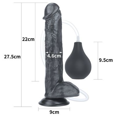 11 Inch 22cm Realistis Ejakulasi Dildo Masturbasi Tahan Air
