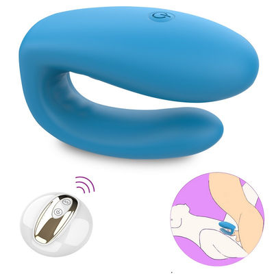2 Motor U Type Vibrator Sex Toy Silicone ABS Wireless Remote Control ODM