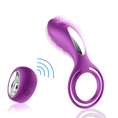 Pria Menunda Ejakulasi Penis Cincin Mainan Seks Cinta Cincin Vibrator ROHS