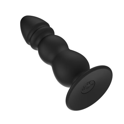 Hitam 10 Kecepatan Anal Sex Toys Pria Cincin Vibrator 11.3cm Kemasan Bijaksana