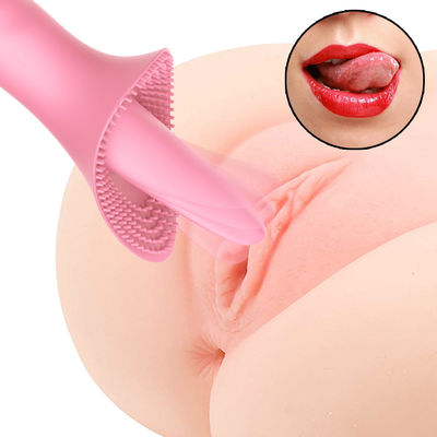 Stimulasi Ganda 5.9inch Honey Sex Toys Pengisap Lidah 10 Frekuensi