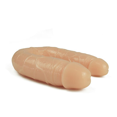 15in Double Ended Honey Sex Toys Realistis Dildo Lembut TPE Penis
