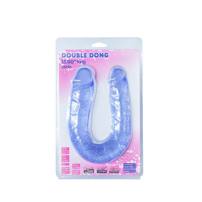 15in Double Ended Honey Sex Toys Realistis Dildo Lembut TPE Penis