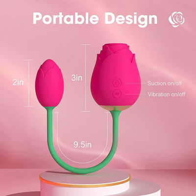 IPX7 Rose Mengisap Remote Control Love Egg Food Grade Silicone