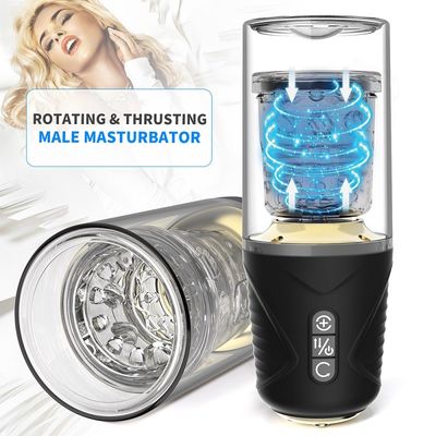 TPE ABS Suction Cup Vibrator 300rpm Piala Masturbasi Untuk Pria
