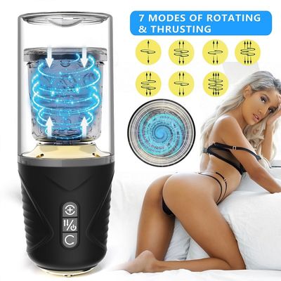 TPE ABS Suction Cup Vibrator 300rpm Piala Masturbasi Untuk Pria