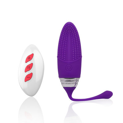 Remote Control Silicone Egg Vibrator 10 Frekuensi 100mm IPX7 Tahan Air