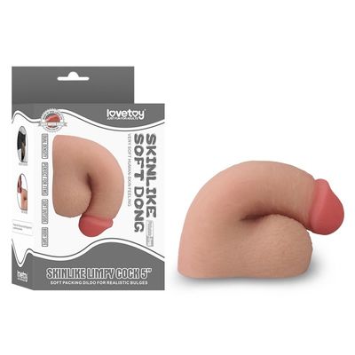 5 inch 126mm Limpy Cock Lembut Dildo Sex Toy Tonjolan Realistis Untuk Lesbian
