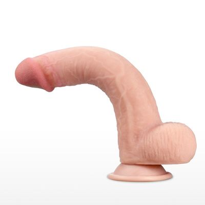 8 Inch Besar Realistis Dildo Sex Toy Masturbasi Wanita Berlapis Ganda