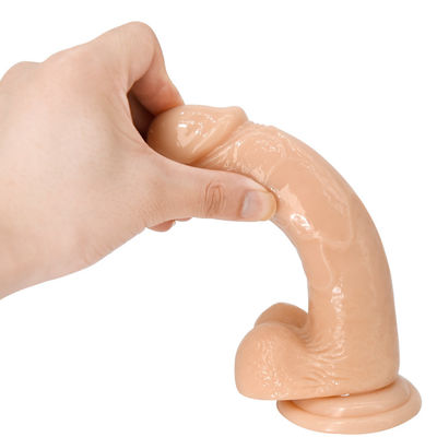 Realistis Suction Cup Dildo Sex Toy 22 cm Kristal Kontol Untuk Wanita