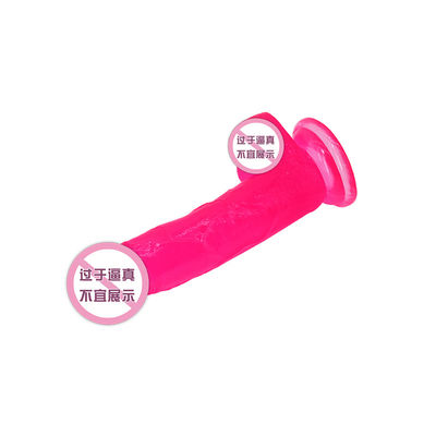 Realistis Suction Cup Dildo Sex Toy 22 cm Kristal Kontol Untuk Wanita