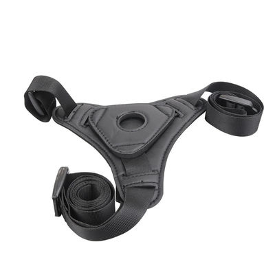 Hitam Murni Silikon Realistis Dildo Sex Toy 15 cm Bondage Harness Mulut Gag