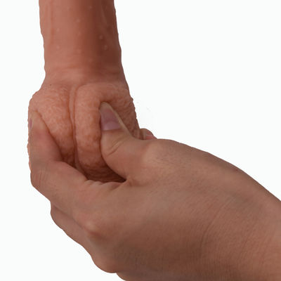 22.5cm Besar Dildo Sex Toy Medis Silikon Lembut Untuk Masturbasi