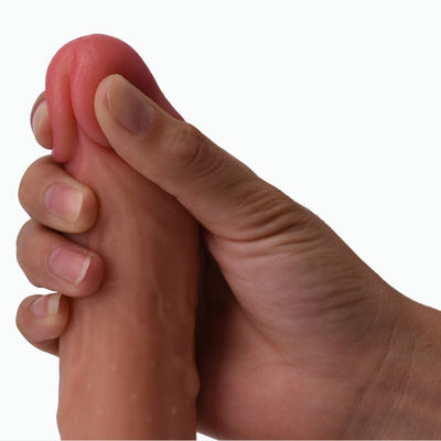22.5cm Besar Dildo Sex Toy Medis Silikon Lembut Untuk Masturbasi