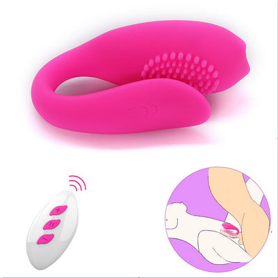 Erotis Nirkabel Vibrator Sex Toy G Spot U Berbentuk Klitoris Stimulator
