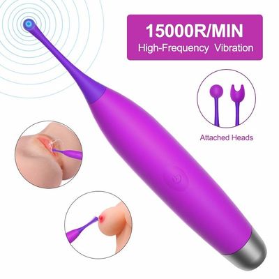 IPX6 Tahan Air Stimulator Klitoris Kecepatan Tinggi Pena Clit ROHS Disetujui