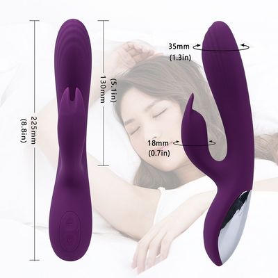 Pengisian USB 22.5cm Vibrator Sex Toy Healthy Silicone 10 Kecepatan