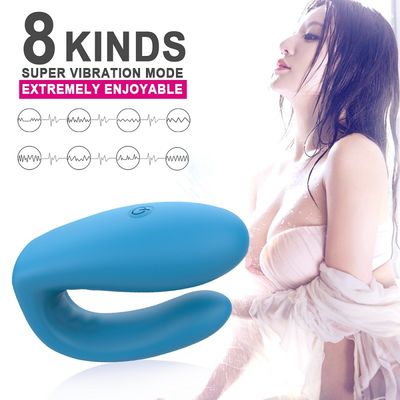 2 Motor U Type Vibrator Sex Toy Silicone ABS Wireless Remote Control ODM