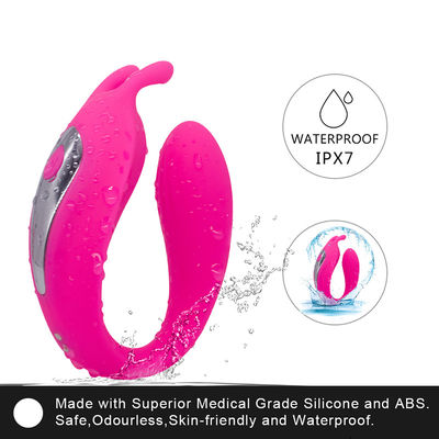 9 Frekuensi U Shapes Couples Vibrator 18.7cm C Type G Spot Massager