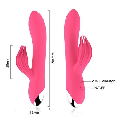 Dual Motor Silicone Vibrator Sex Toy 50db Kebisingan Rendah tidak beracun multifungsi