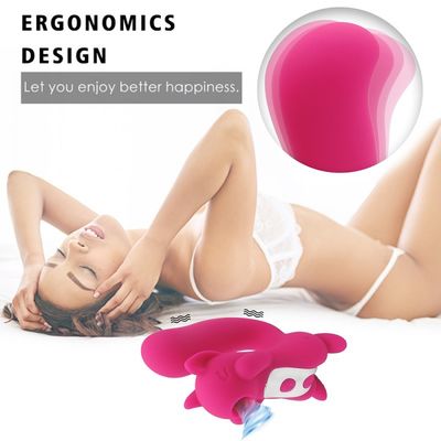 10 Frekuensi Nipple Clit Vibrator Sex Toy Squirrel Sucker ROHS Disetujui