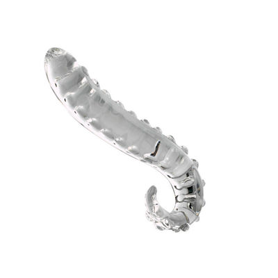 Pink Hippocampus Kaca Dildo Panjang Gay Prostat Mainan Remote Control Butt Plug ODM