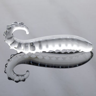 Pink Hippocampus Kaca Dildo Panjang Gay Prostat Mainan Remote Control Butt Plug ODM