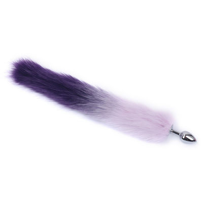 Logam Butt Bunny Tail Toy 40cm Anal Plug Tail Hairpin Set OEM