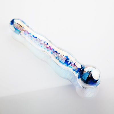Unisex Double Ended Glass Tongkat Seks Anal Sex Toy 20cm Untuk Dewasa
