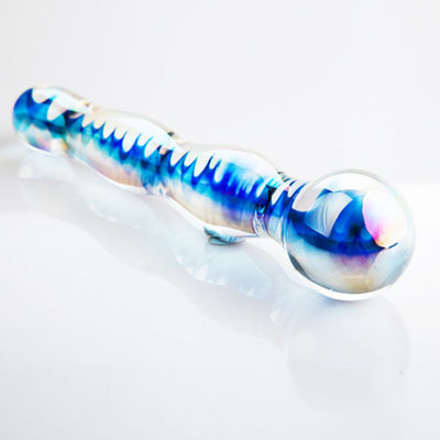 Unisex Double Ended Glass Tongkat Seks Anal Sex Toy 20cm Untuk Dewasa