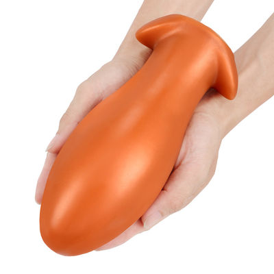 Black Gold Dick Anal Sex Toys Anal Ripples Silicone tahan air OEM ODM