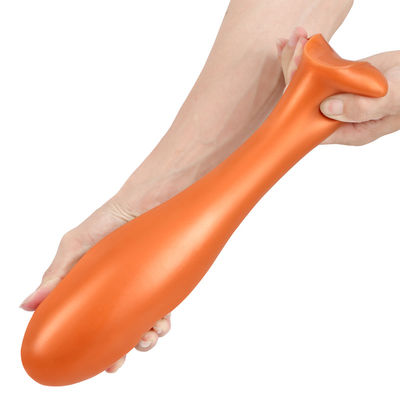 Black Gold Dick Anal Sex Toys Anal Ripples Silicone tahan air OEM ODM