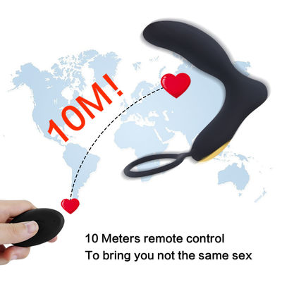 Testis Vibrator Mens Sex Toys Remote Control Pemanas Pria Cock Ring 4cm