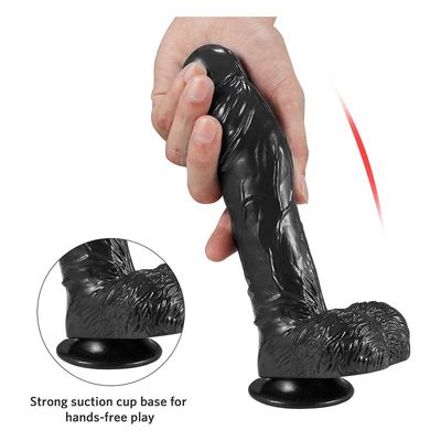 TPE Nyata Merasa Mens Sex Toys Pembesaran Extender Strap Di Dilldo 20cm