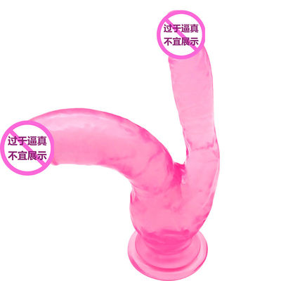 TPE Real Feel Realistis Strap Pada Pembesaran Penis Extender 20cm