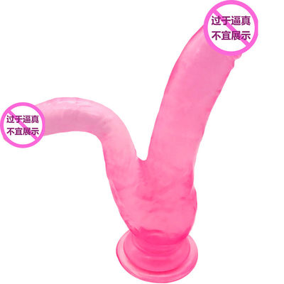 TPE Real Feel Realistis Strap Pada Pembesaran Penis Extender 20cm
