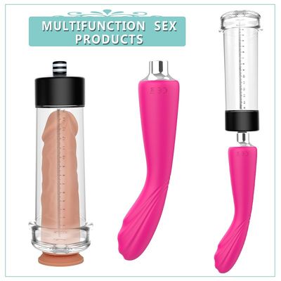 Listrik Memperbesar Penis Mens Sex Toys LCD Display USB Rechargeable 15cm