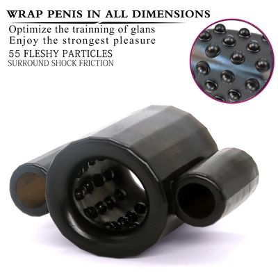 9v ABS Remote Control Cincin Lengan Penis Pasangan Mainan Seks Stimulasi Elektro