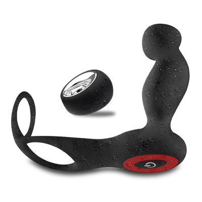 7 Kecepatan Silicone Dual Penis Ring Wireless Contol 135mm Anal Plug Cock Ring