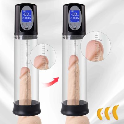 29 cm Otomatis Mens Sex Toys LCD Display Pennies Enlargement Pump Bersertifikat ROHS
