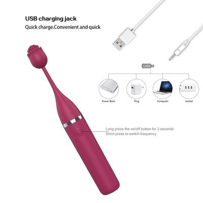 Pijat Puting Mainan Seks Wanita G Spot Vibrator IPX6 Tahan Air