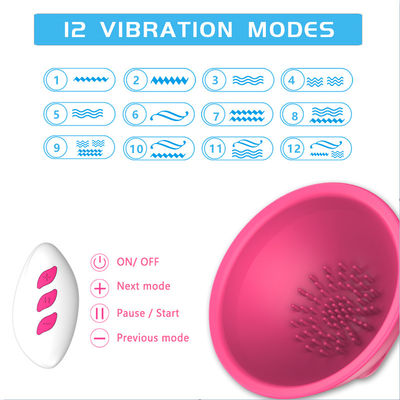 Breast Pump Massager Womens Sex Toys 12 Mode Bersertifikat ROHS