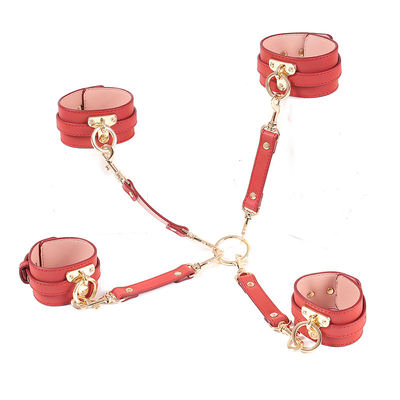 SM Adjustable Ukuran Sex Fetish Bondage Erotis Di Bawah Tempat Tidur Untuk Pergelangan Tangan Pergelangan Kaki Manset