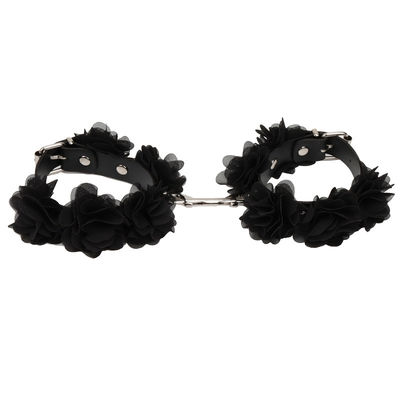Black Nylon Luxury Bdsm Set Bondage Restraint Sex Toys ROHS Disetujui
