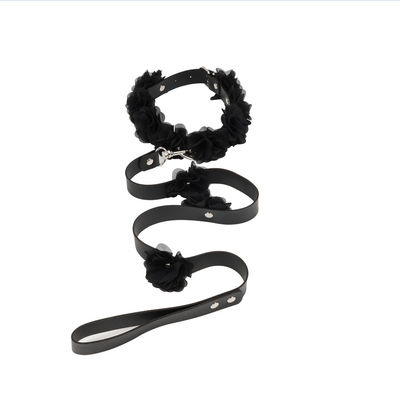 Black Nylon Luxury Bdsm Set Bondage Restraint Sex Toys ROHS Disetujui