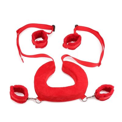 Manset Pergelangan Kaki Dan Tangan 385G Nyaman Nilon Bdsm Belt Borgol