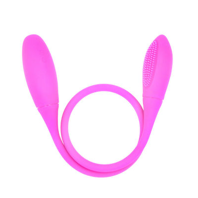 Remote Control Nirkabel Mainan Seks LGBT Dual Ended Dildo 60mm
