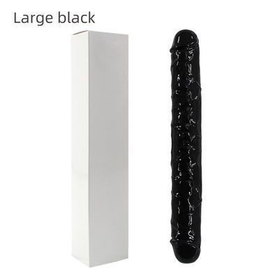 Silicone Realistis LGBT Sex Toys Kepala Ganda Non Vibrator 37.4cm Untuk Wanita
