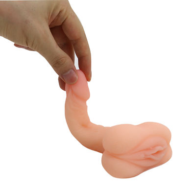 TPE Realistis Big Dildo Realistis Piala Masturbasi Otomatis 20cm